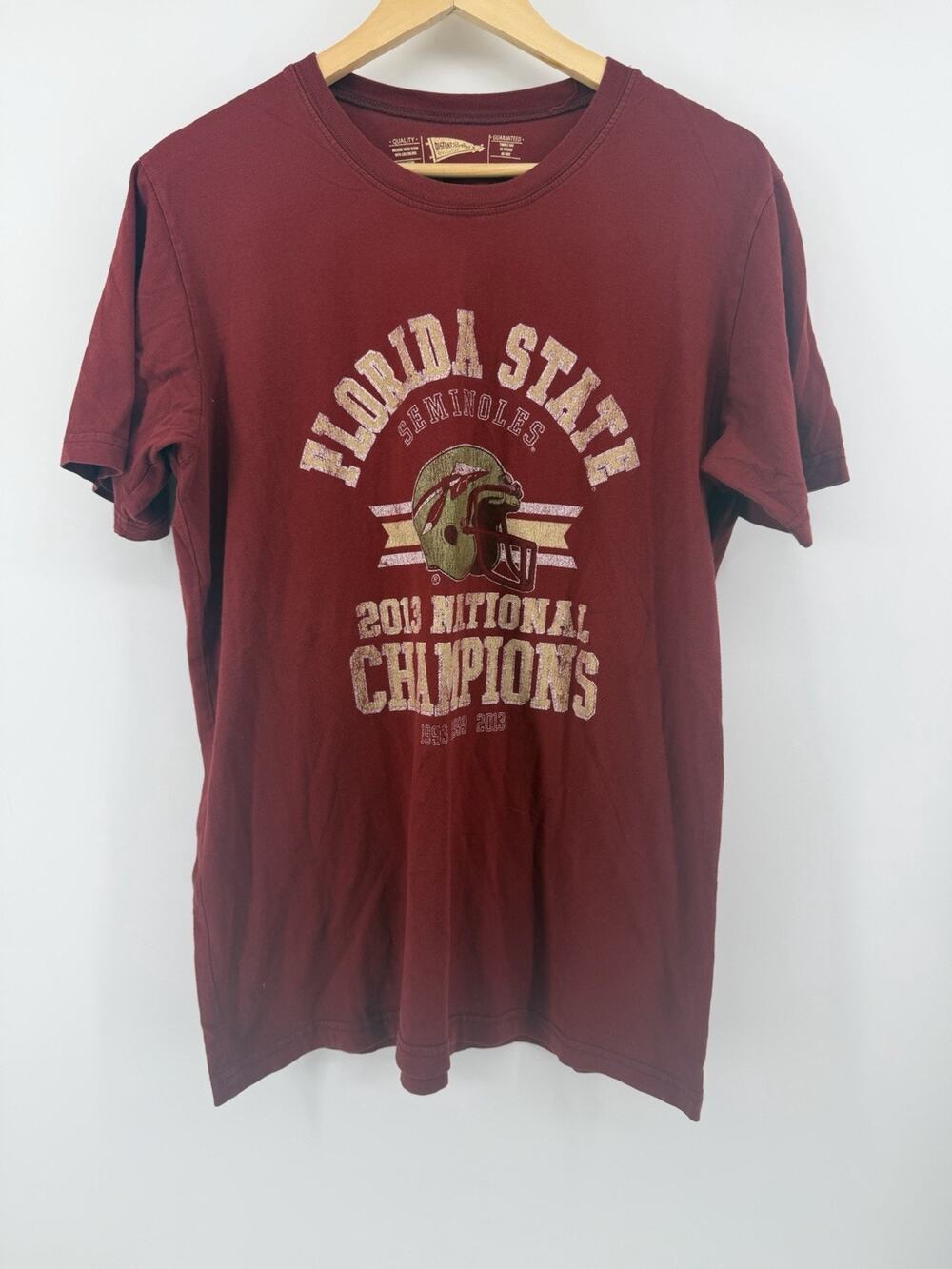 Florida State Seminoles 2013 National Champions T Shirt Mens L FSU Football